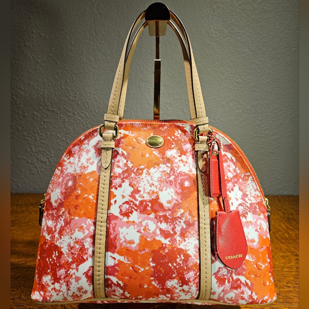 Coach Peyton Floral Domed Satchel